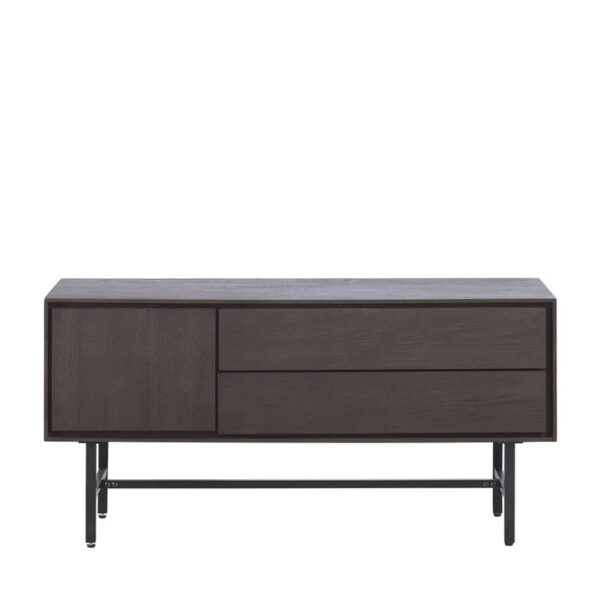 Pronto Wonen TV-meubel Belvio (125 Cm) dark oak fineer Bruin Tv-meubel|Tv-dressoir