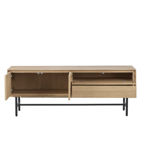 Pronto Wonen TV-meubel Belvio (165 Cm) light oak fineer Bruin Tv-meubel|Tv-dressoir