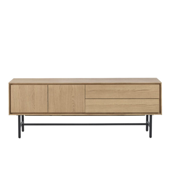 Pronto Wonen TV-meubel Belvio (165 Cm) light oak fineer Bruin Tv-meubel|Tv-dressoir