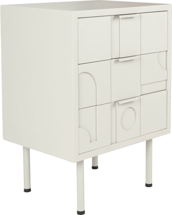 Bijzettafel / Bedstand Funk White Label Living Bijzettafel ZVR2300442