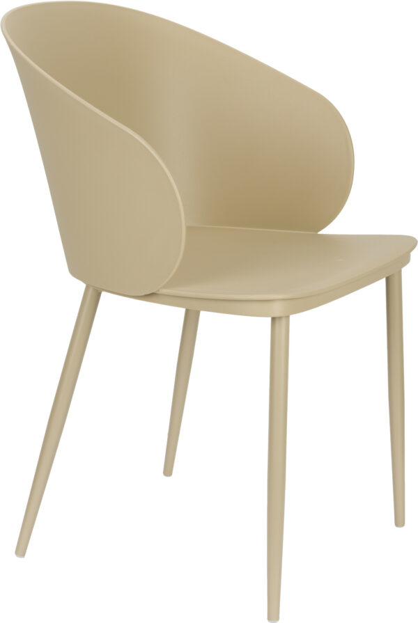 Eetkamerstoel Gigi All Beige White Label Living Eetkamerstoel ZVR1000264