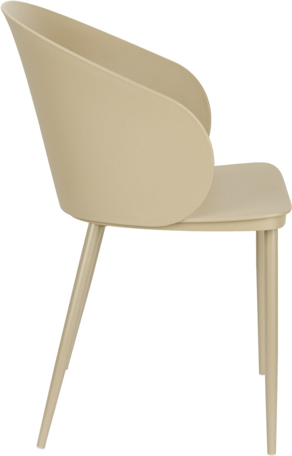 Eetkamerstoel Gigi All Beige White Label Living Eetkamerstoel ZVR1000264