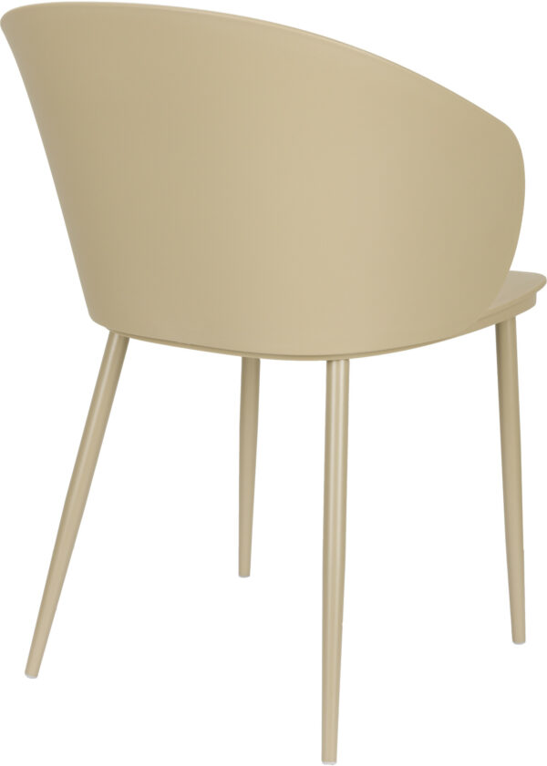 Eetkamerstoel Gigi All Beige White Label Living Eetkamerstoel ZVR1000264