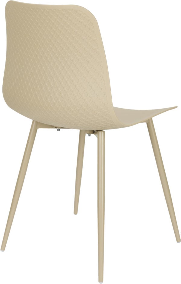 Eetkamerstoel Leon Beige White Label Living Eetkamerstoel ZVR1000265