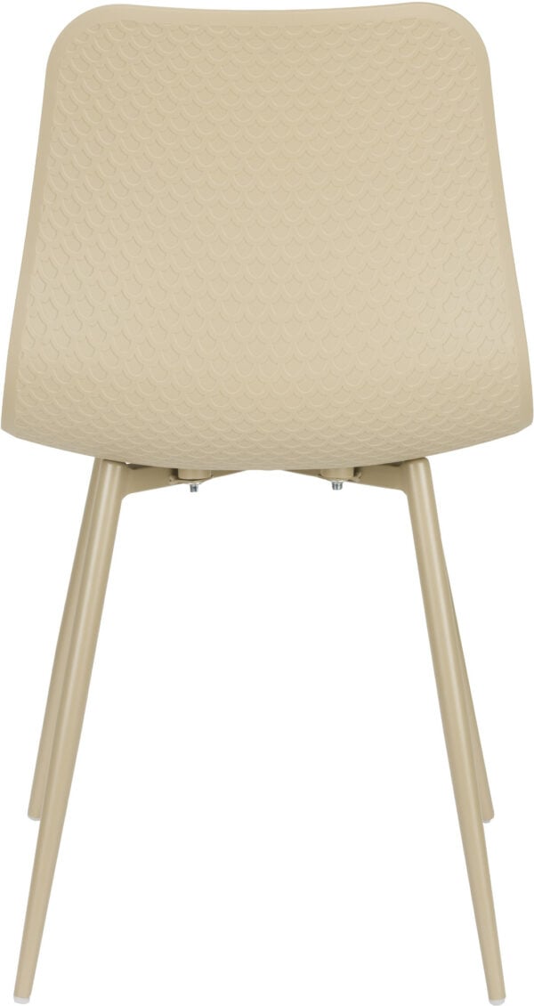 Eetkamerstoel Leon Beige White Label Living Eetkamerstoel ZVR1000265