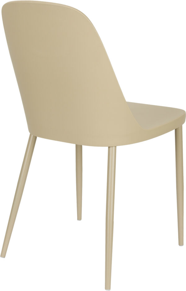 Eetkamerstoel Pip All Beige White Label Living Eetkamerstoel ZVR1000263