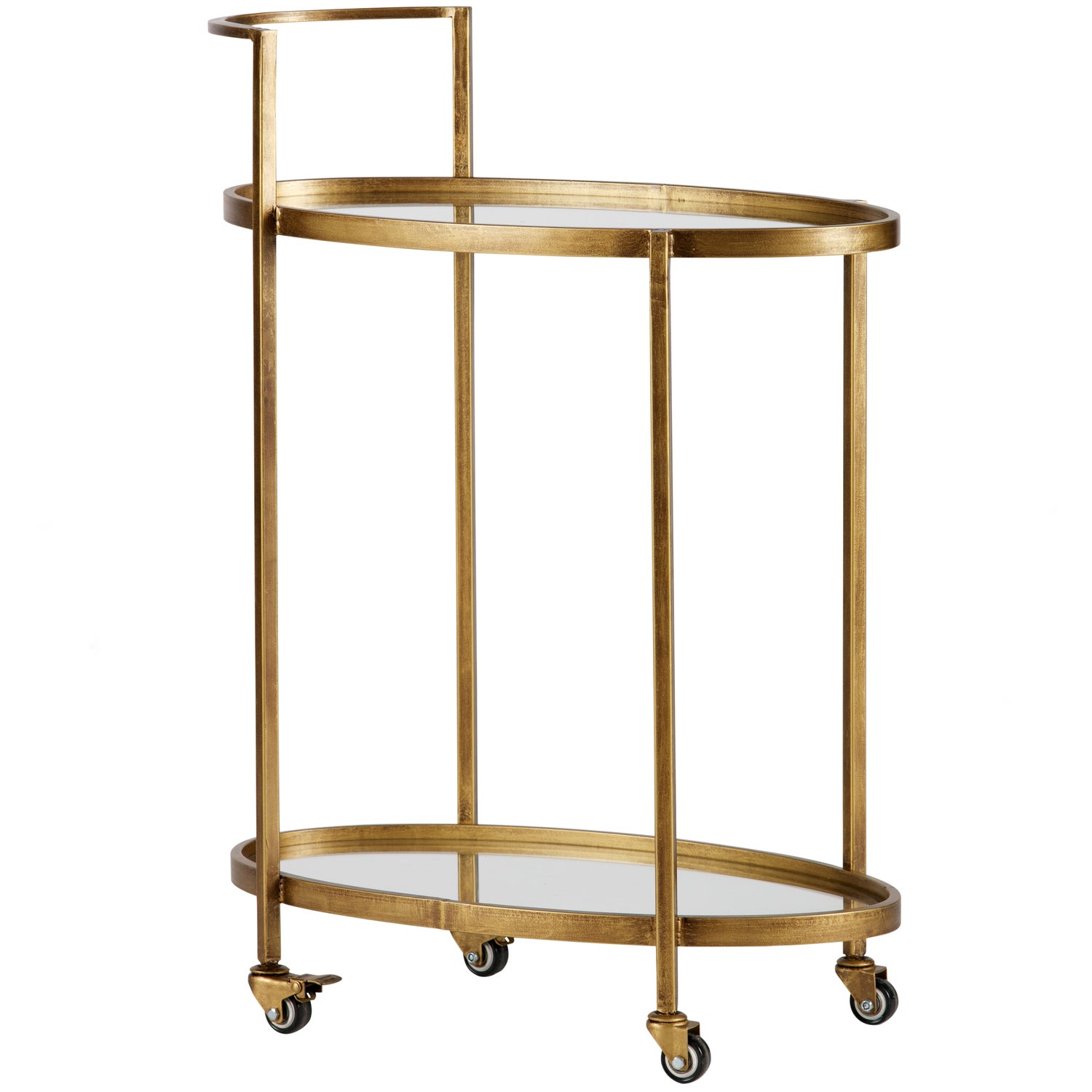 BePureHome Push Trolley - Metaal -  Antique Brass - 86x67x35