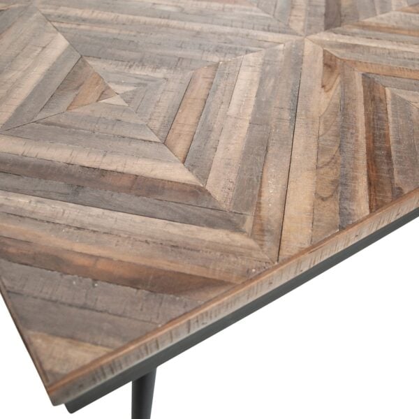 BePureHome Rhombic eettafel 180x90cm hout/metaal Naturel Eettafel