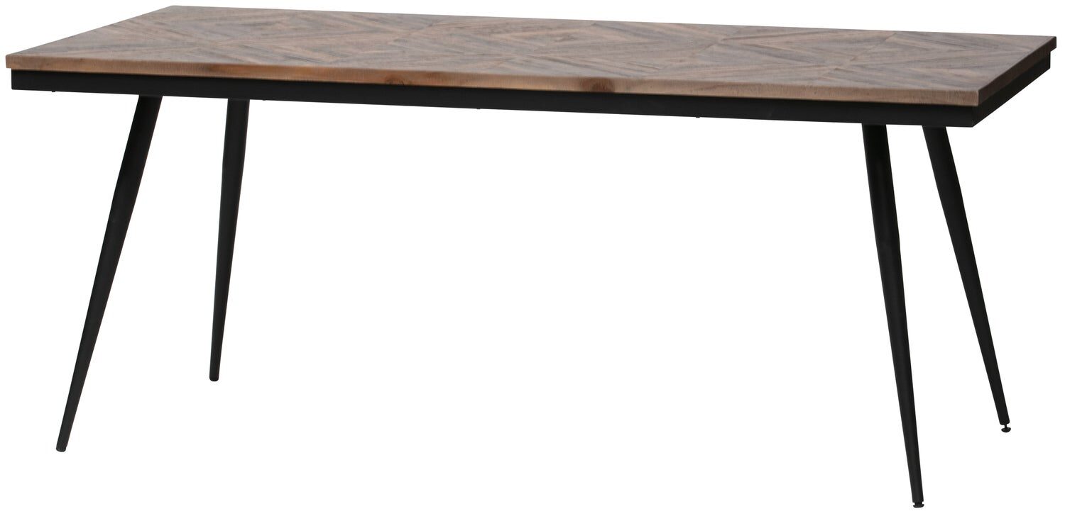 BePureHome Rhombic eettafel 180x90cm hout/metaal Naturel Eettafel