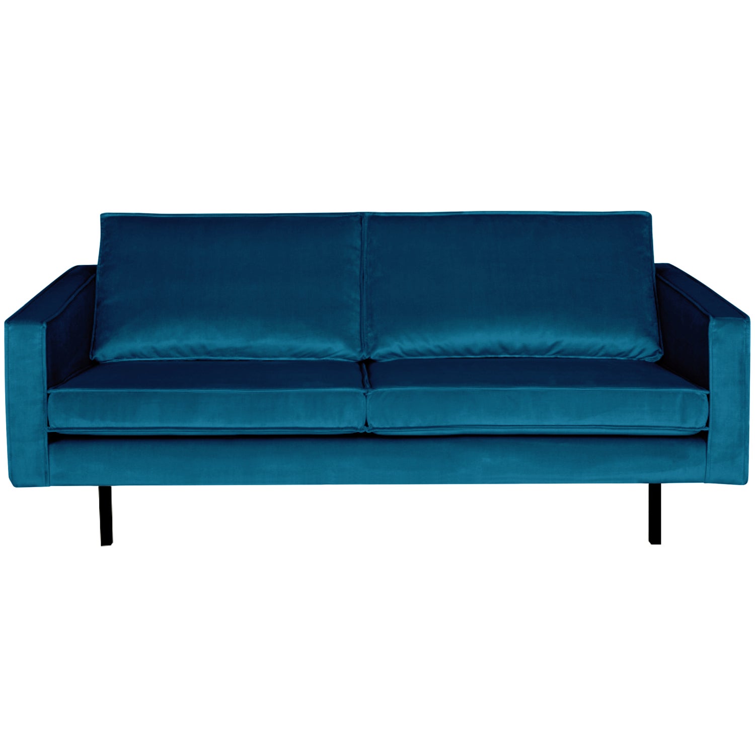 BePureHome Rodeo 2,5-zitsbank velvet blue Blauw 2-zitsbank