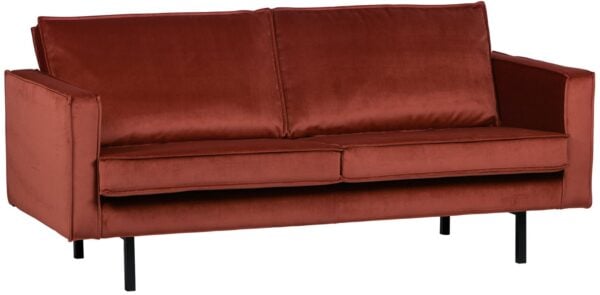 BePureHome Rodeo 2,5-zitsbank velvet chestnut Paars 2-zitsbank