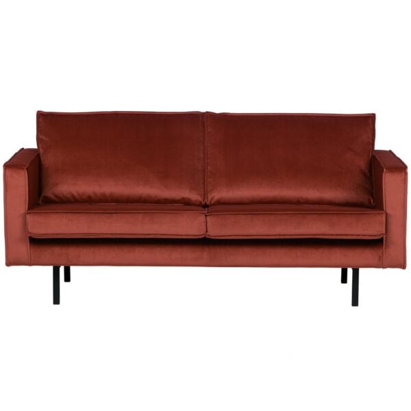 BePureHome Rodeo 2,5-zitsbank velvet chestnut Paars 2-zitsbank