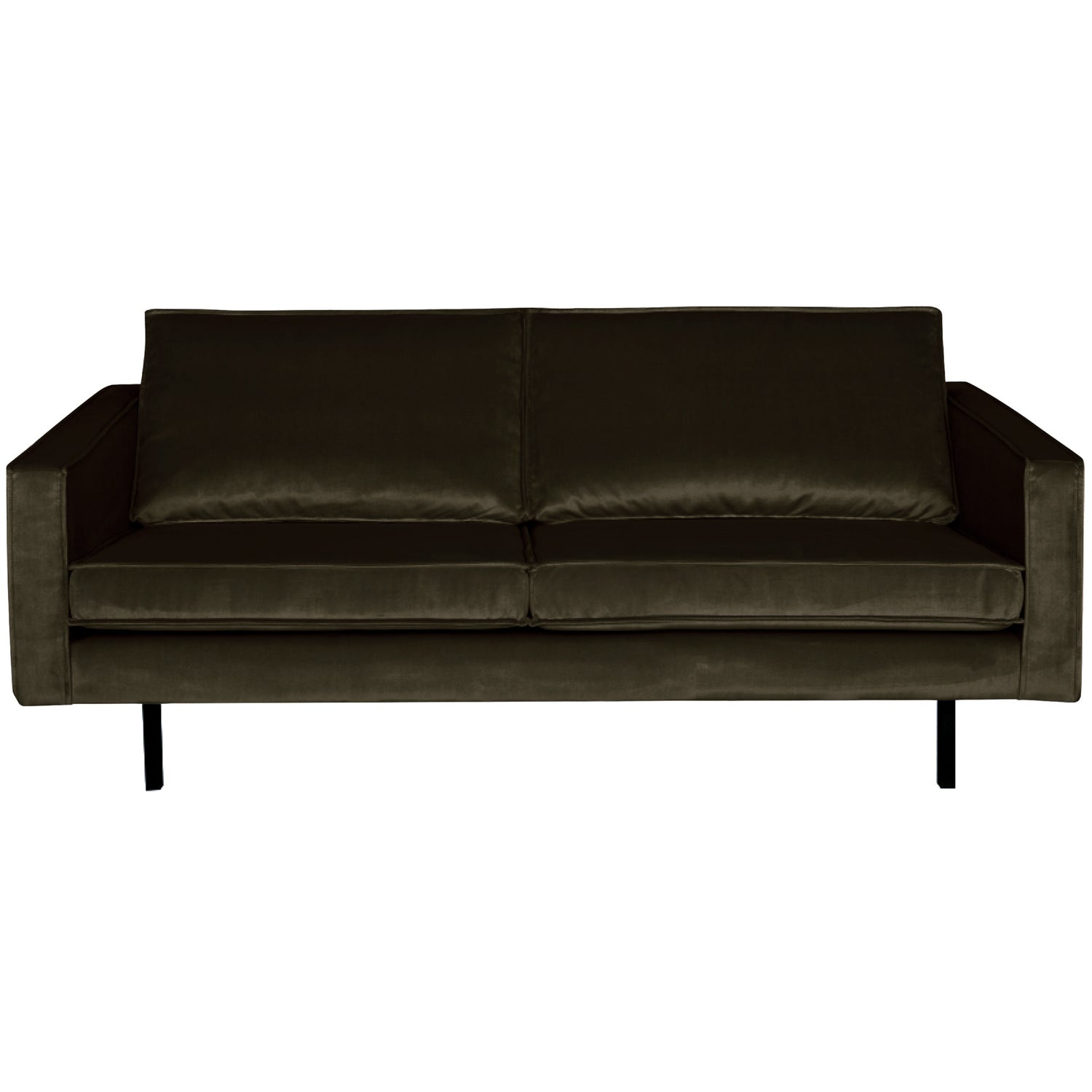 BePureHome Rodeo 2,5-zitsbank velvet dark green hunter Groen 2-zitsbank