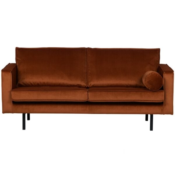 BePureHome Rodeo 2,5-zitsbank velvet roest Cognac|Oranje 2-zitsbank