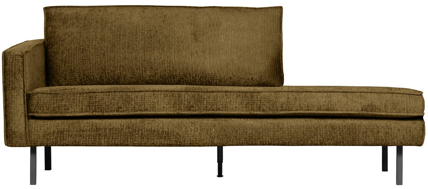 BePureHome Daybed Left Rodeo - Structure Velvet - Brass - 85x203x86