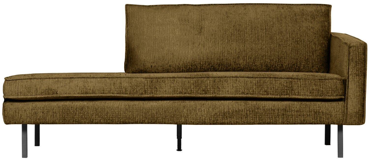 BePureHome Daybed Right Rodeo - Structure Velvet - Brass - 85x203x86