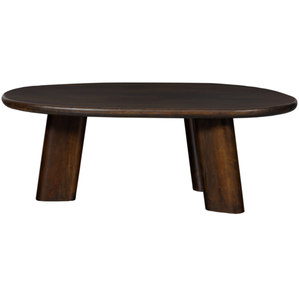 BePureHome Roundly salontafel mango hout walnoot Bruin Salontafel