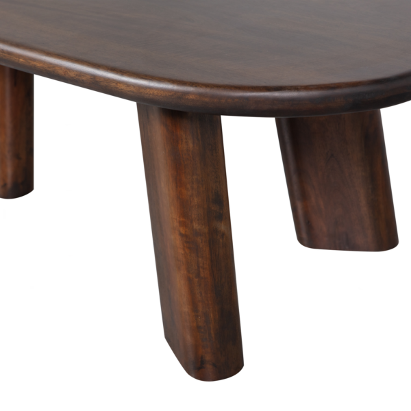 BePureHome Roundly salontafel mango hout walnoot Bruin Salontafel