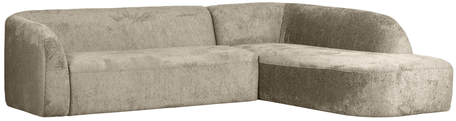 BePureHome Hoekbank Rechts - Velvet - Wheatfield - 77x274x87|225