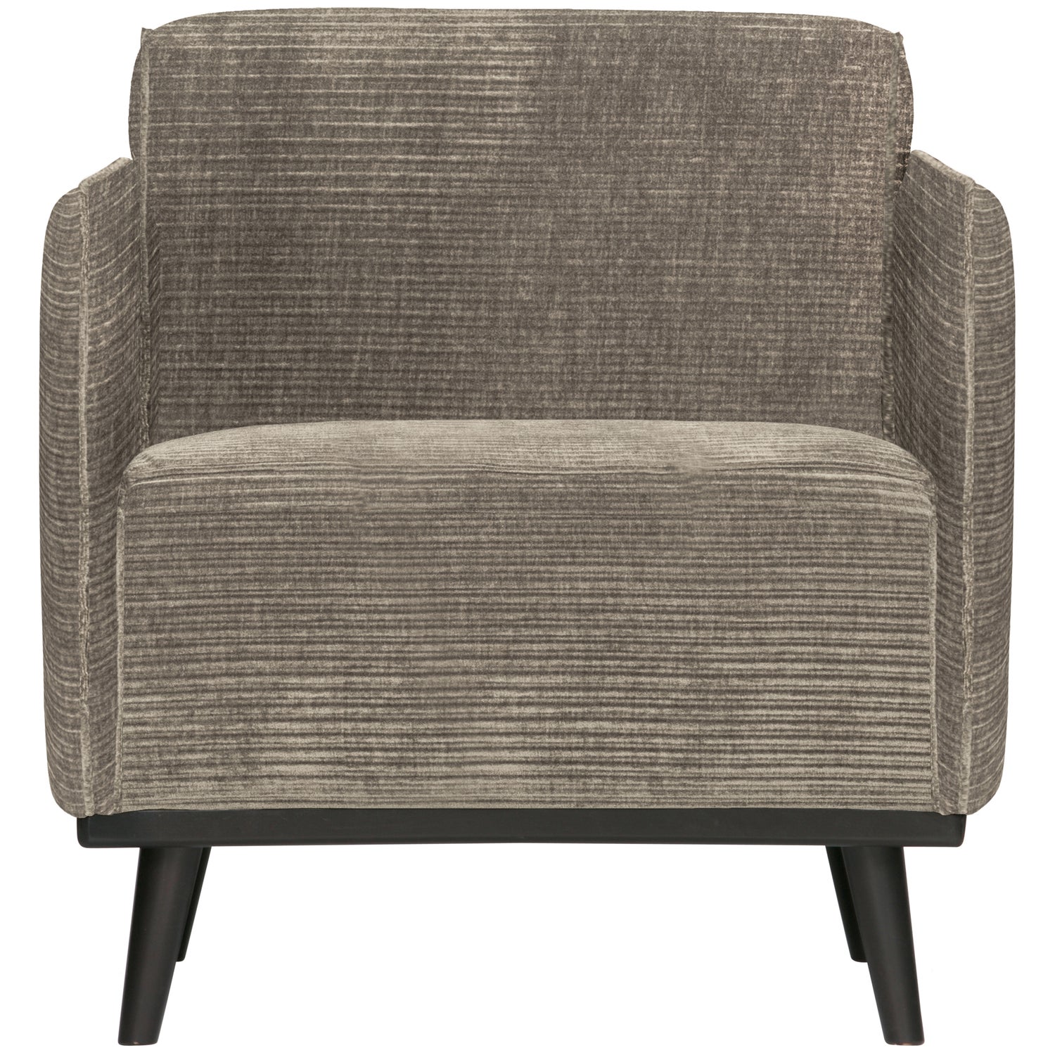 Statement Fauteuil Met Arm Brede Platte Rib - Clay