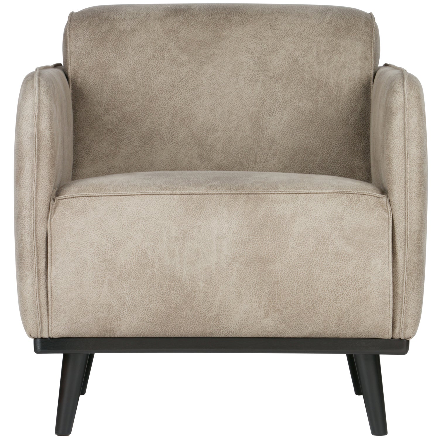 BePureHome Statement Fauteuil Met Arm Velvet Elephant Skin