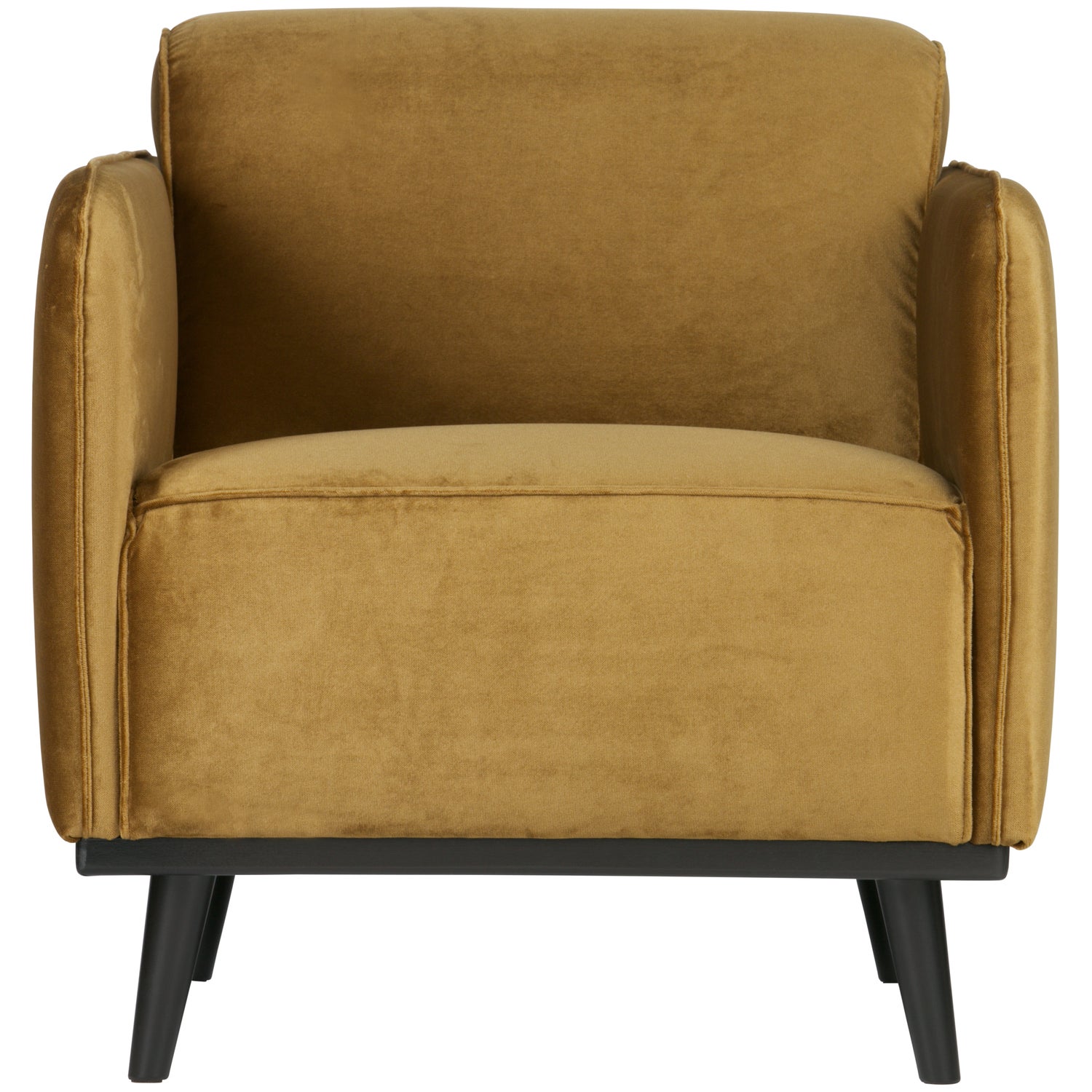 BePureHome Statement Fauteuil Met Arm Velvet Honey Yellow