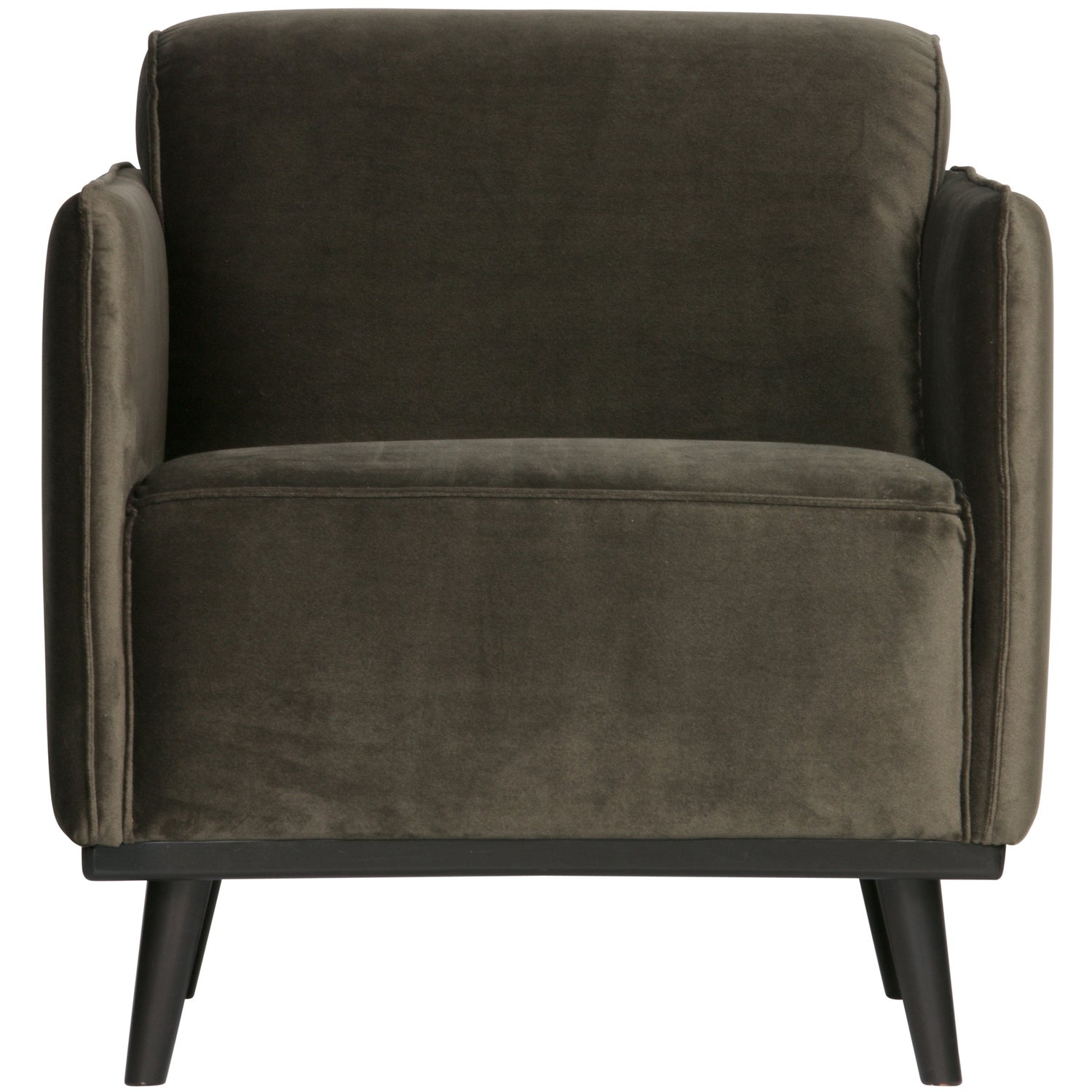 Statement Fauteuil Met Arm Fluweel - Warm Groen