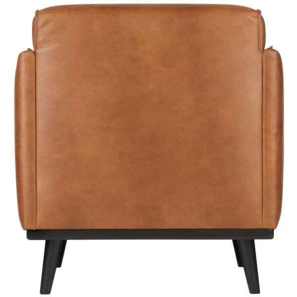 BePureHome Statement fauteuil met arm lederlook cognac Cognac Fauteuil