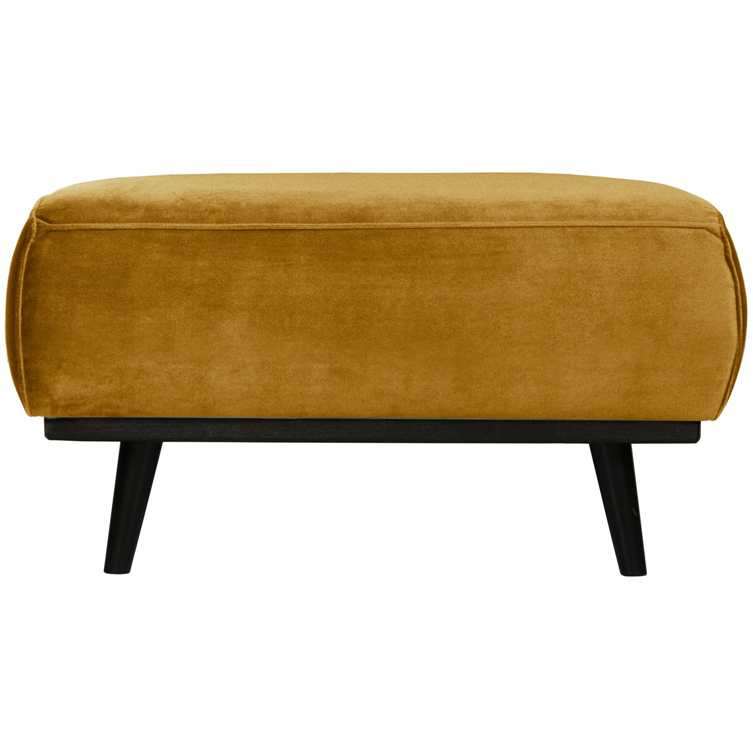 Statement Hocker Fluweel - Honing Geel 80x55cm