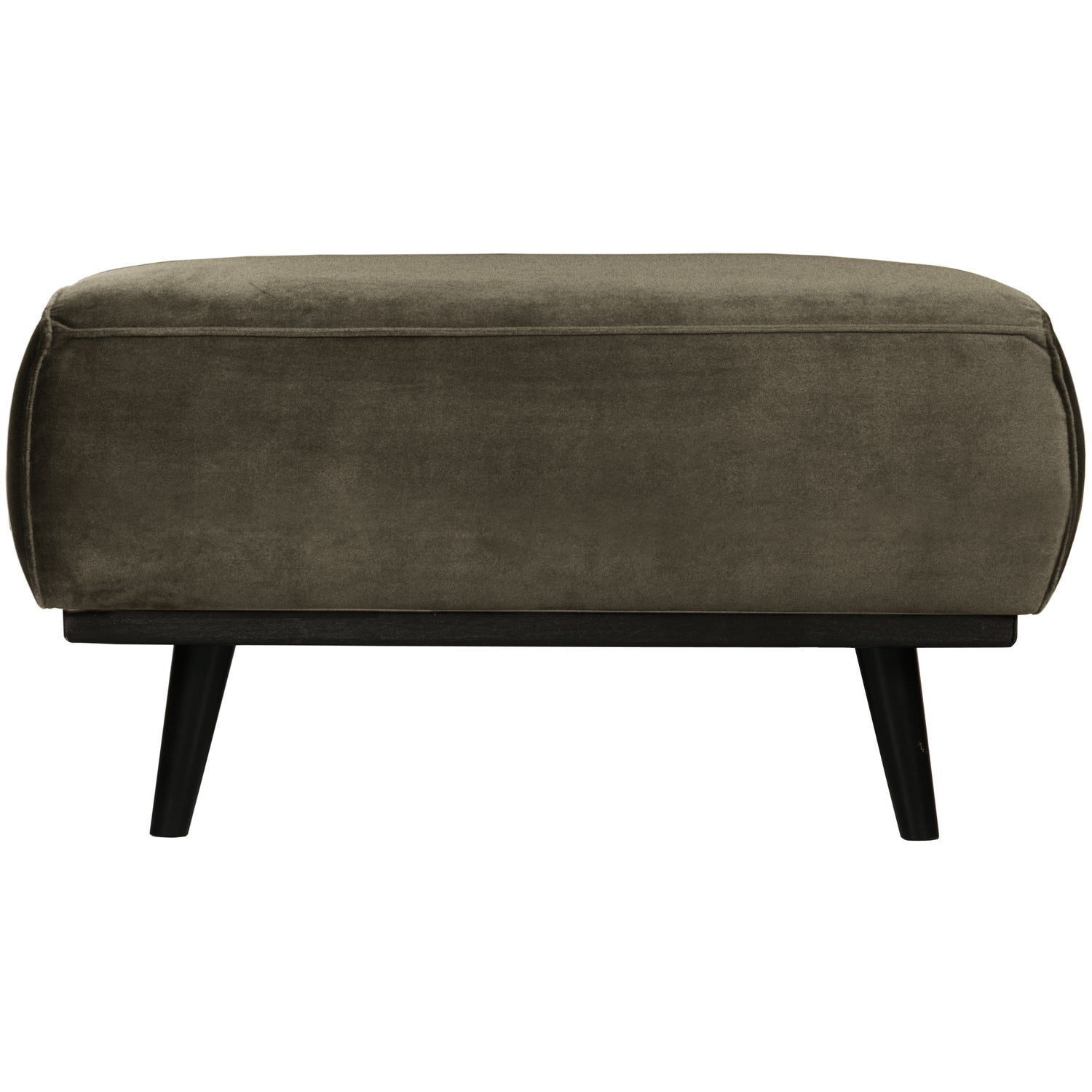 BePureHome Statement Hocker - Fluweel - Warm Groen - 40x80x55