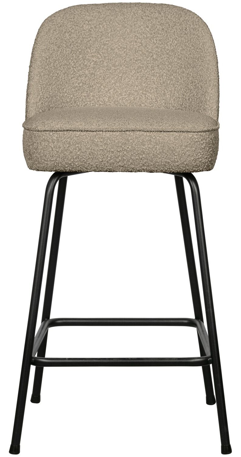 BePureHome Barstoel 'Vogue' Bouclé, kleur Beige (zithoogte 64cm)