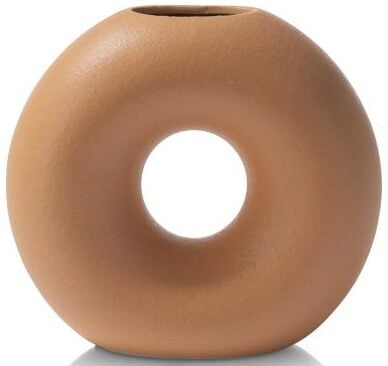 COCO maison Donut vaas H22cm Oranje Vaas