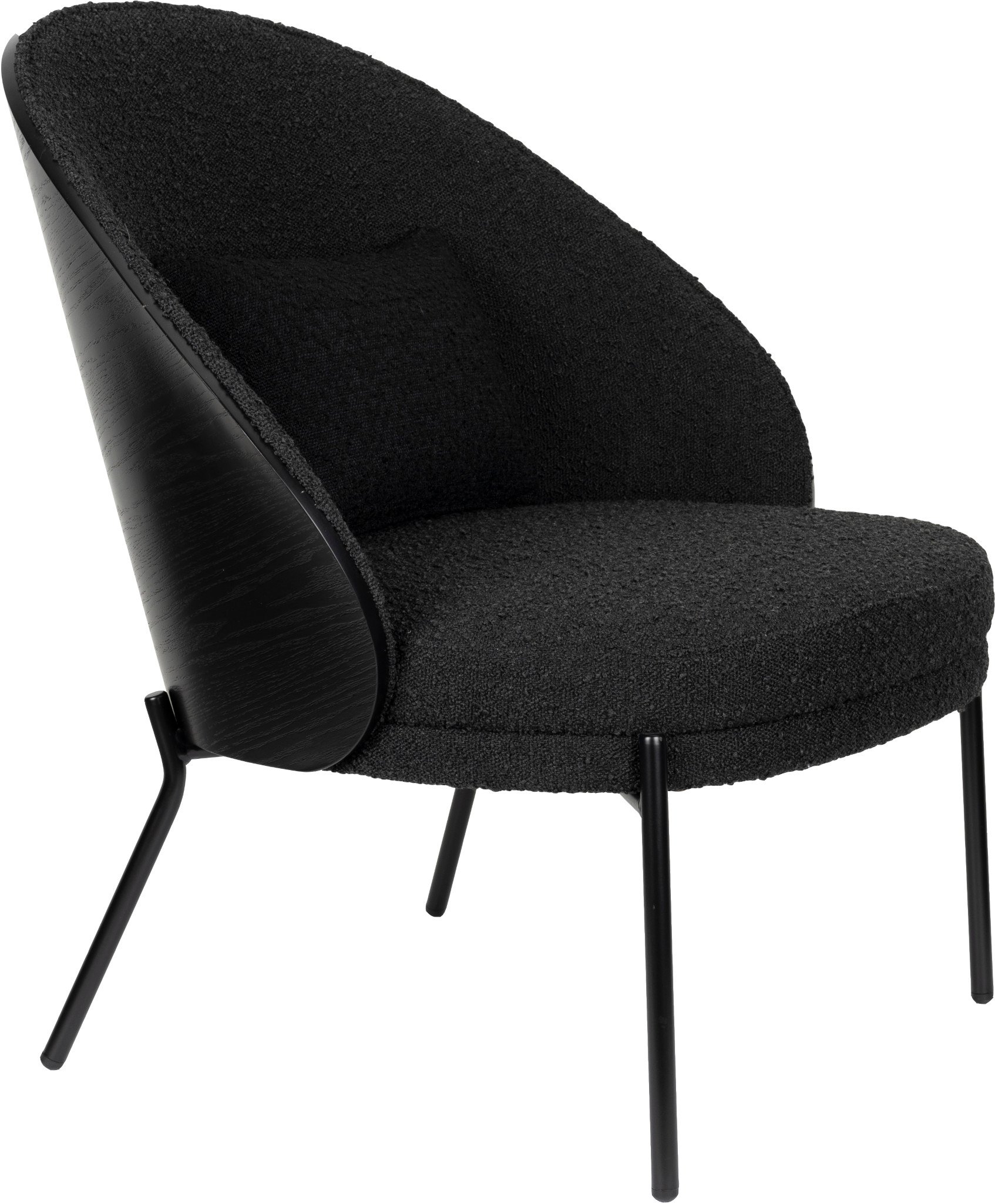 Rodin Fauteuil Bouclé Black Dutchbone Fauteuil ZVR1000132