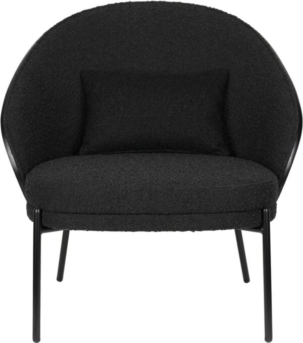 Rodin Fauteuil Bouclé Black Dutchbone Fauteuil ZVR1000132