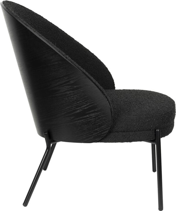 Rodin Fauteuil Bouclé Black Dutchbone Fauteuil ZVR1000132