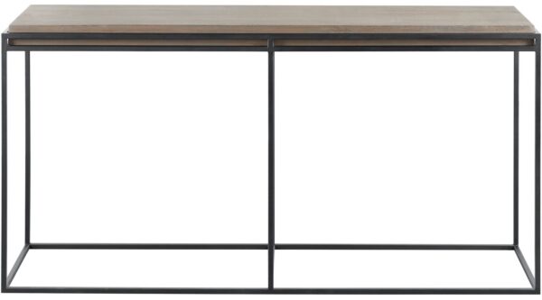 INHOUSE Sidetable Boldara mangohout 150x42cm Bruin|Naturel Bijzettafel