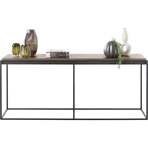 INHOUSE Sidetable Boldara mangohout 180x42cm Bruin|Naturel Bijzettafel