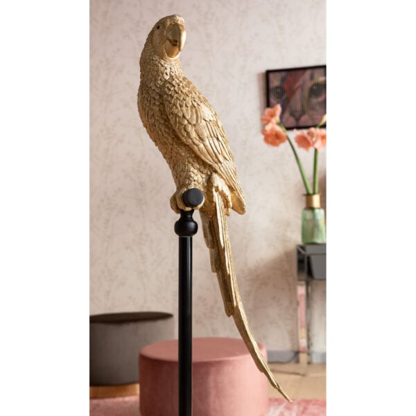 Beeld Parrot Gold 116cm Kare Design Beeld 61630