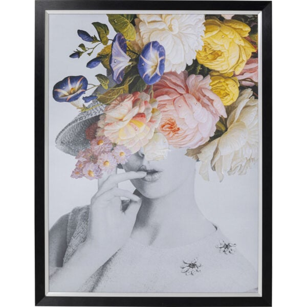 Schilderij + Frame Flower Lady Pastel 117x154cm Kare Design Schilderij 51534