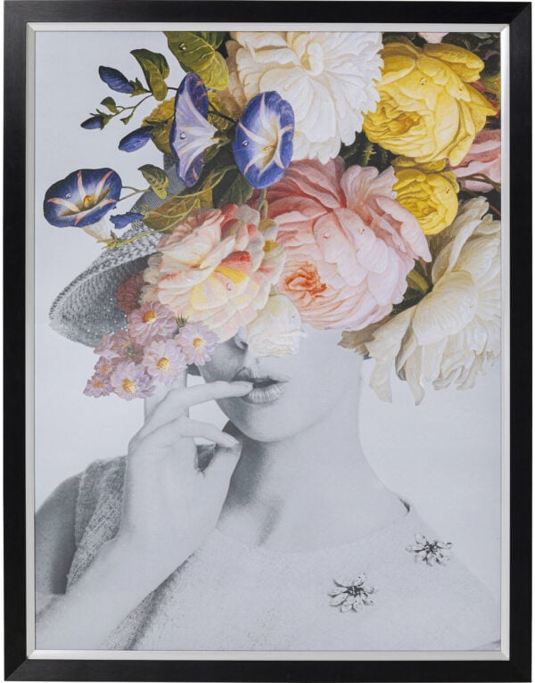 Schilderij + Frame Flower Lady Pastel 117x154cm Kare Design Schilderij 51534