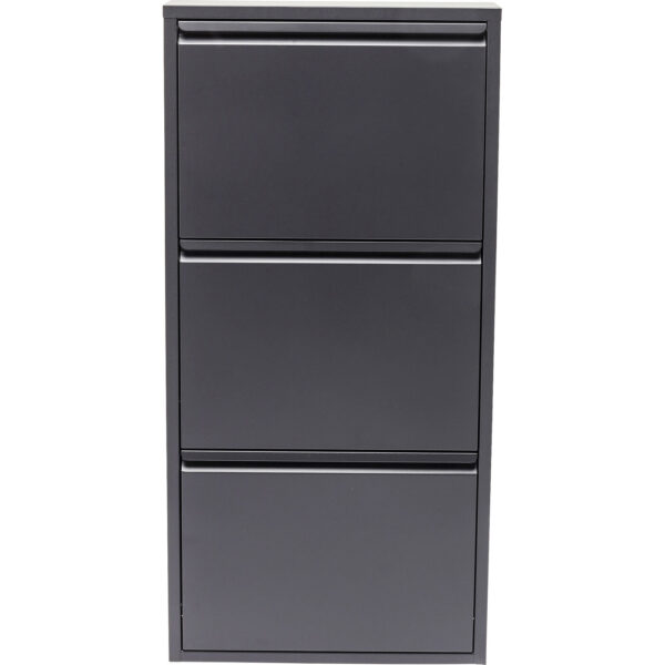 Schoenenkast Caruso 3 Anthracite Kare Design Schoenenkast 82565