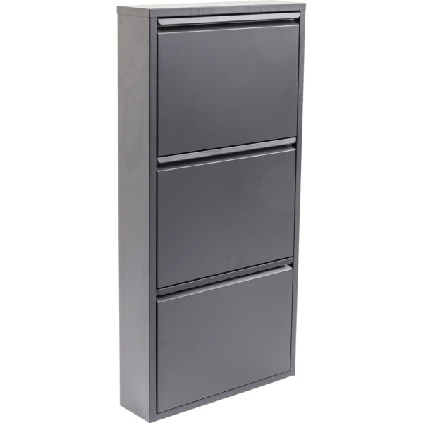 Schoenenkast Caruso 3 Anthracite Kare Design Schoenenkast 82565