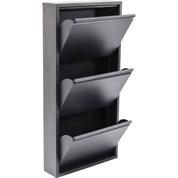 Schoenenkast Caruso 3 Anthracite Kare Design Schoenenkast 82565