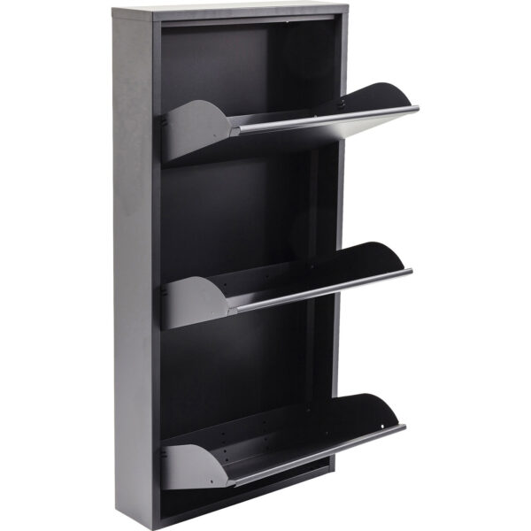 Schoenenkast Caruso 3 Anthracite Kare Design Schoenenkast 82565