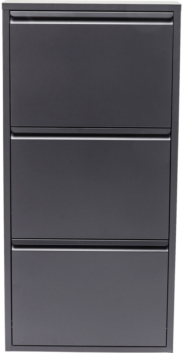 Schoenenkast Caruso 3 Anthracite Kare Design Schoenenkast 82565