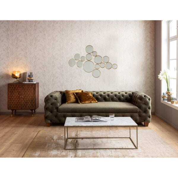 Spiegel Bubbles Brass 138x93cm Kare Design Spiegel 84132