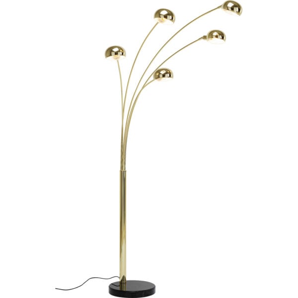 Vloerlamp Five Fingers Brass Kare Design Vloerlamp 60631