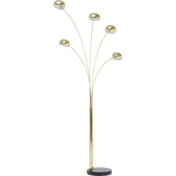 Vloerlamp Five Fingers Brass Kare Design Vloerlamp 60631