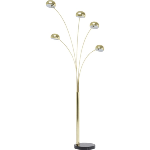 Vloerlamp Five Fingers Brass Kare Design Vloerlamp 60631