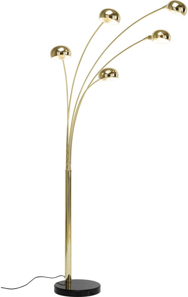 Vloerlamp Five Fingers Brass Kare Design Vloerlamp 60631